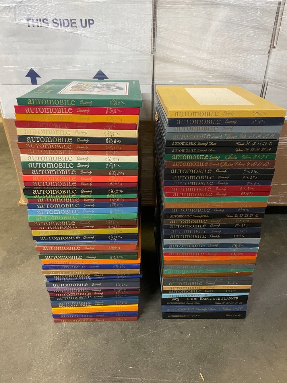 Huge Lot Automobile Quarterly Hardcover Magazine Books Indexes Multi-Volume Run